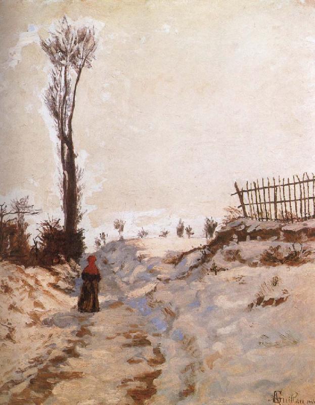 Armand guillaumin A Path in the Snow Spain oil painting art